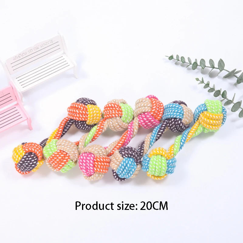 Interactive Cotton Rope Mini Toys. Ball for Dogs. Chew Toy for Large Small Dogs