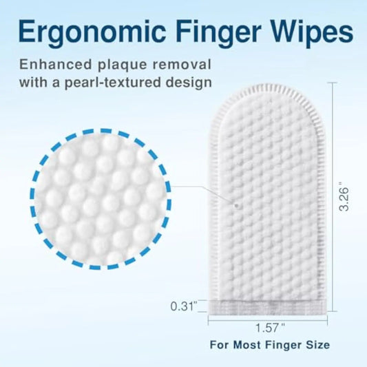 Dog Tooth & Ear Cleaning Wipes, Pet Dental Care Finger Wipes For Dogs &Cats - Reduces Plaque And Freshens Breath(50pcs)