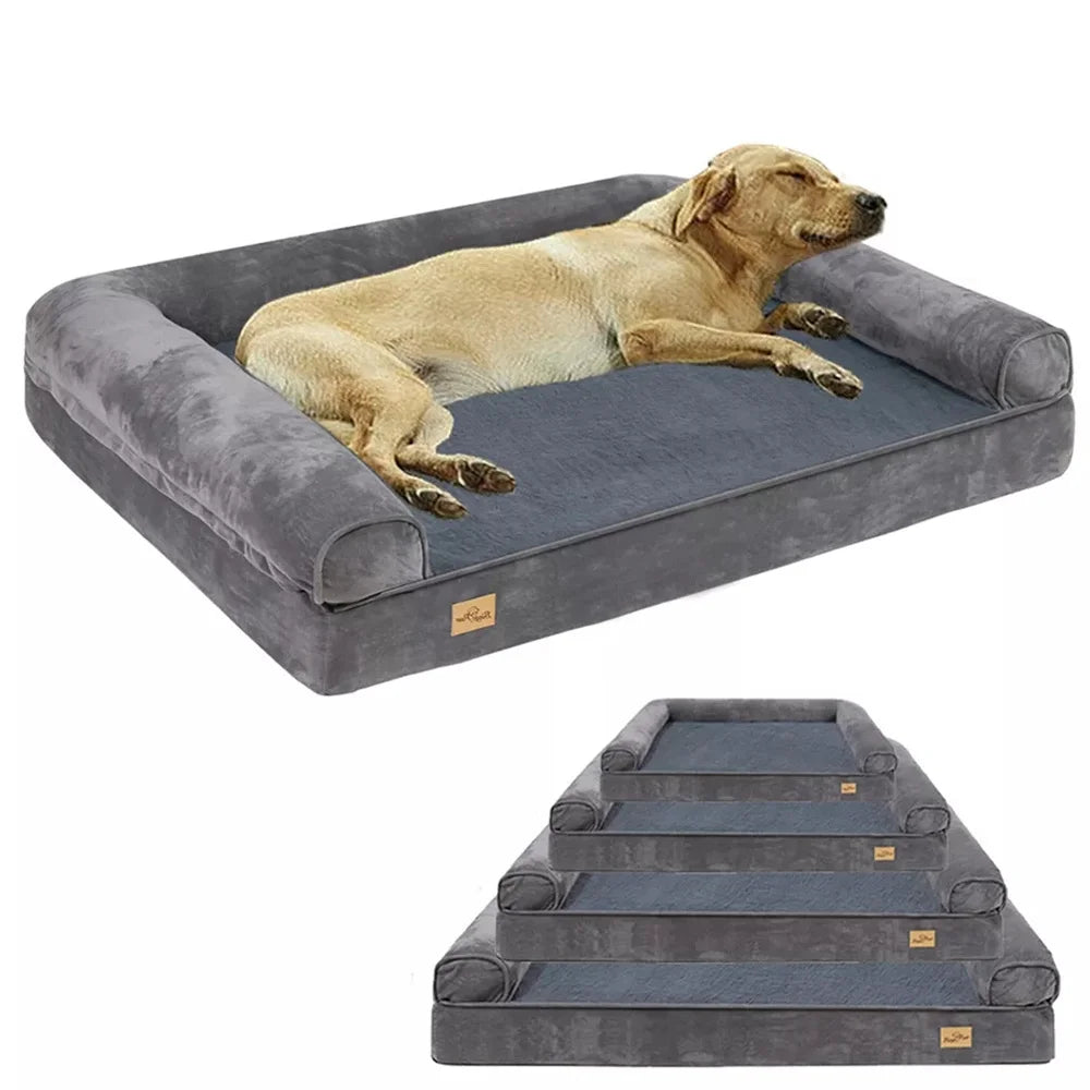 XXXL Large Calming Dog Bed. Orthopedic Memory Foam. Sofa Couch Waterproof Removable Cover Plush Mat