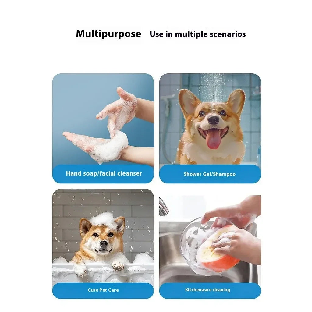 Cute Panda Shaped Pet Bubble Machine Electric Handheld