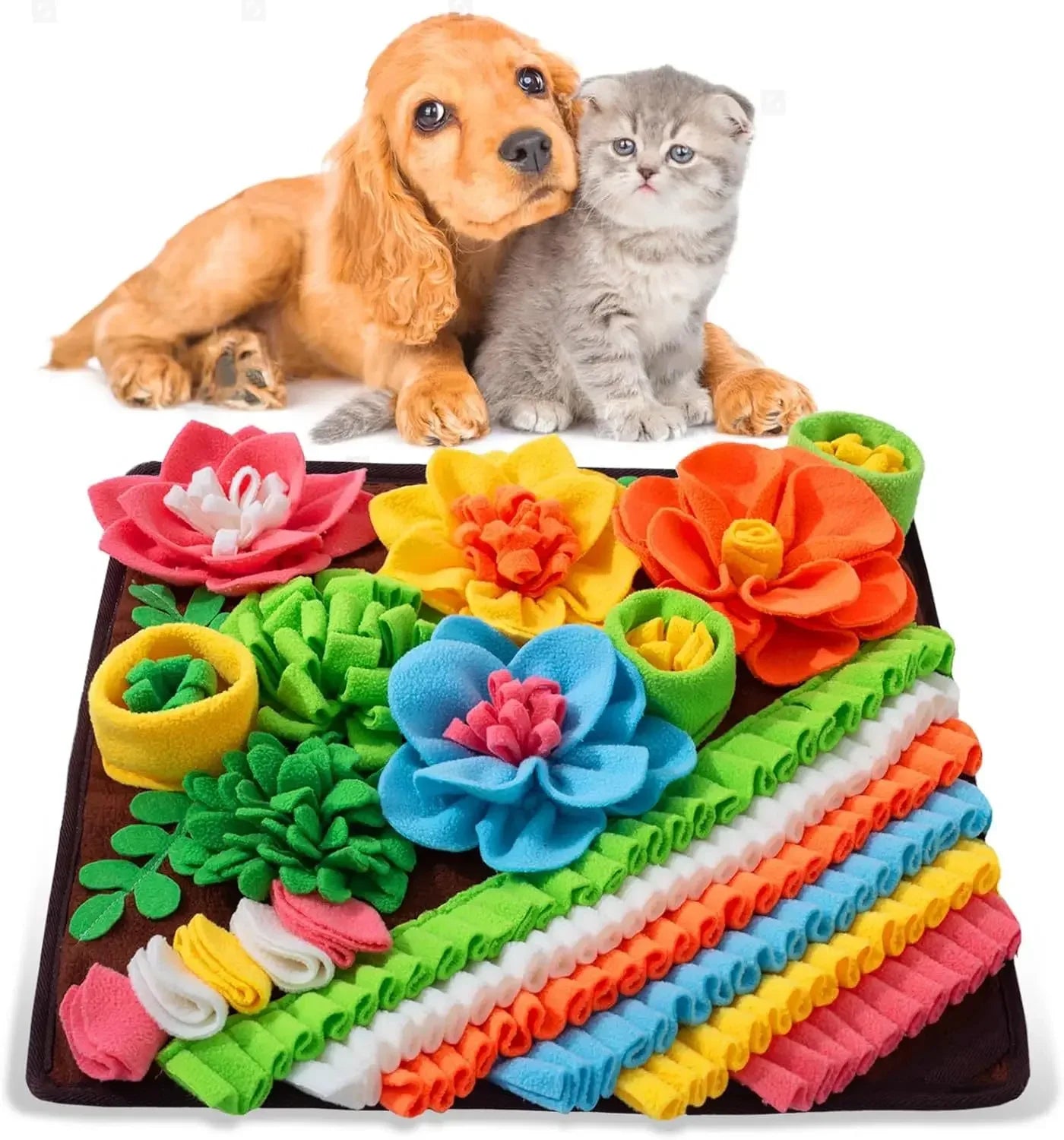 Sniffing Pad Dog And Cat Foraging Toys Indoor Play Eating Mat Relieve Stress Release Energy Treasure Hunting Slow Food