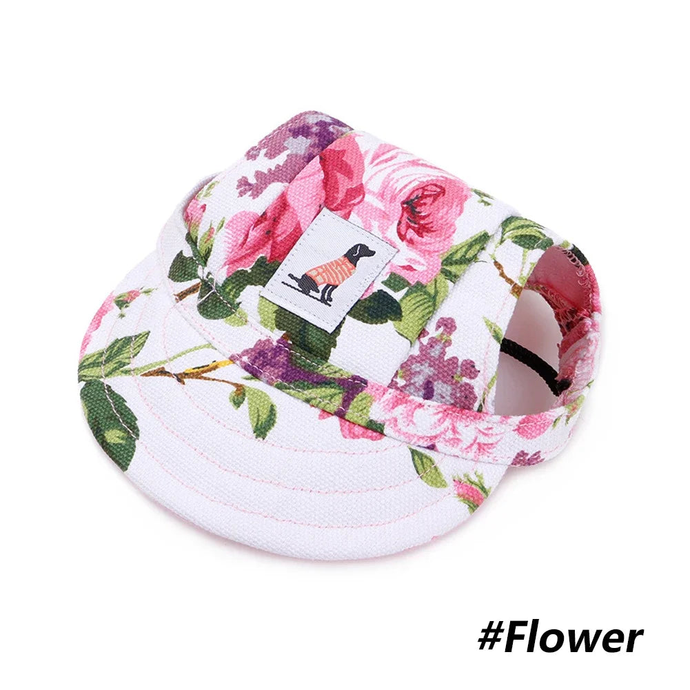 Dog Hat with Ear Holes Adjustable Baseball Cap for Large Medium Small Dogs