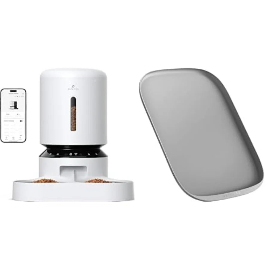 Automatic Feeder WiFi for 2 Cats or Dogs with APP Control 5L Timed Food Dispenser Adjustable Meal Splitter