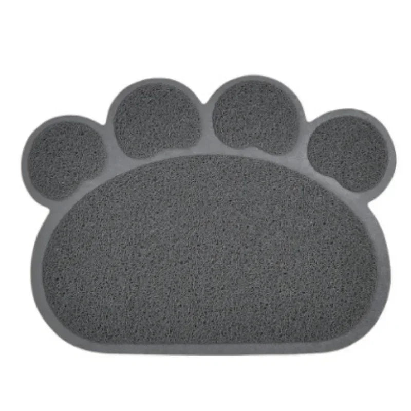 Mat Cute Feeding Dog PVC Dish Bowl Claw-shaped