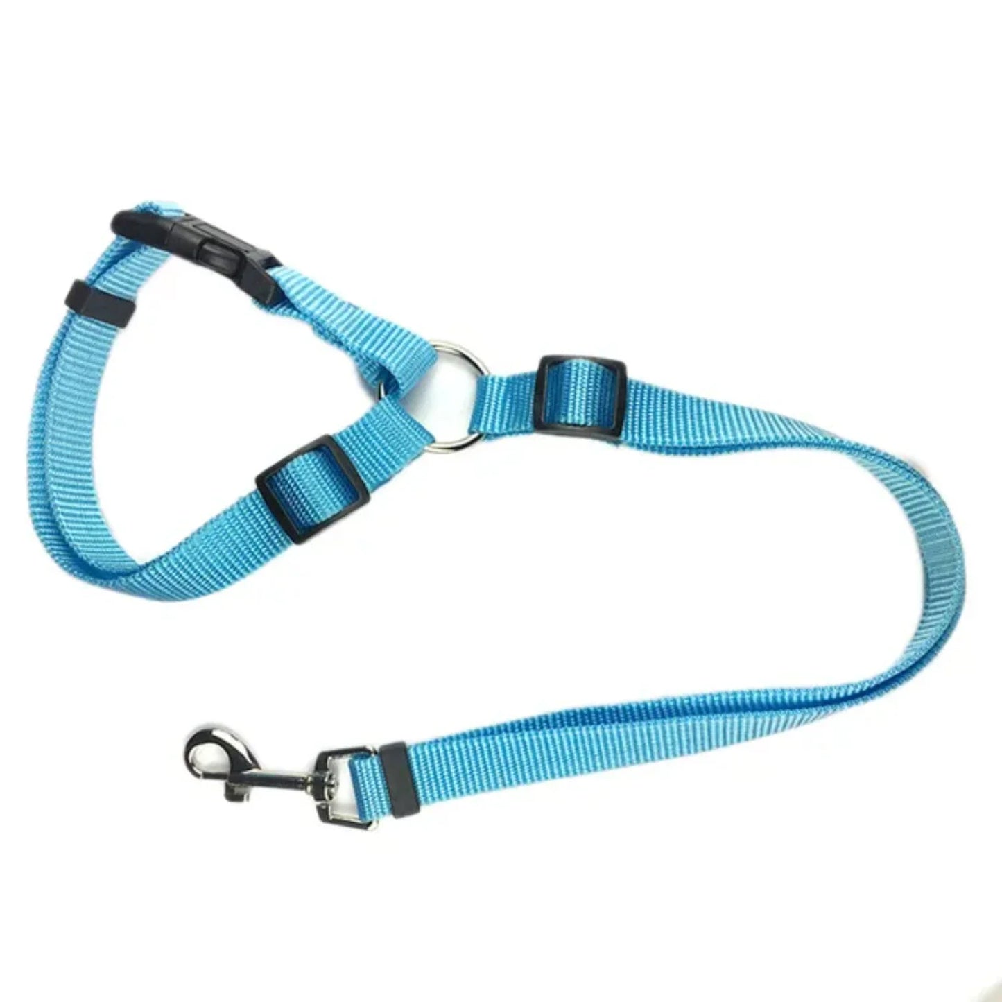 Two-in-one Nylon Adjustable Dogs Harness, Collar. Car Seat Belt Lead Leash