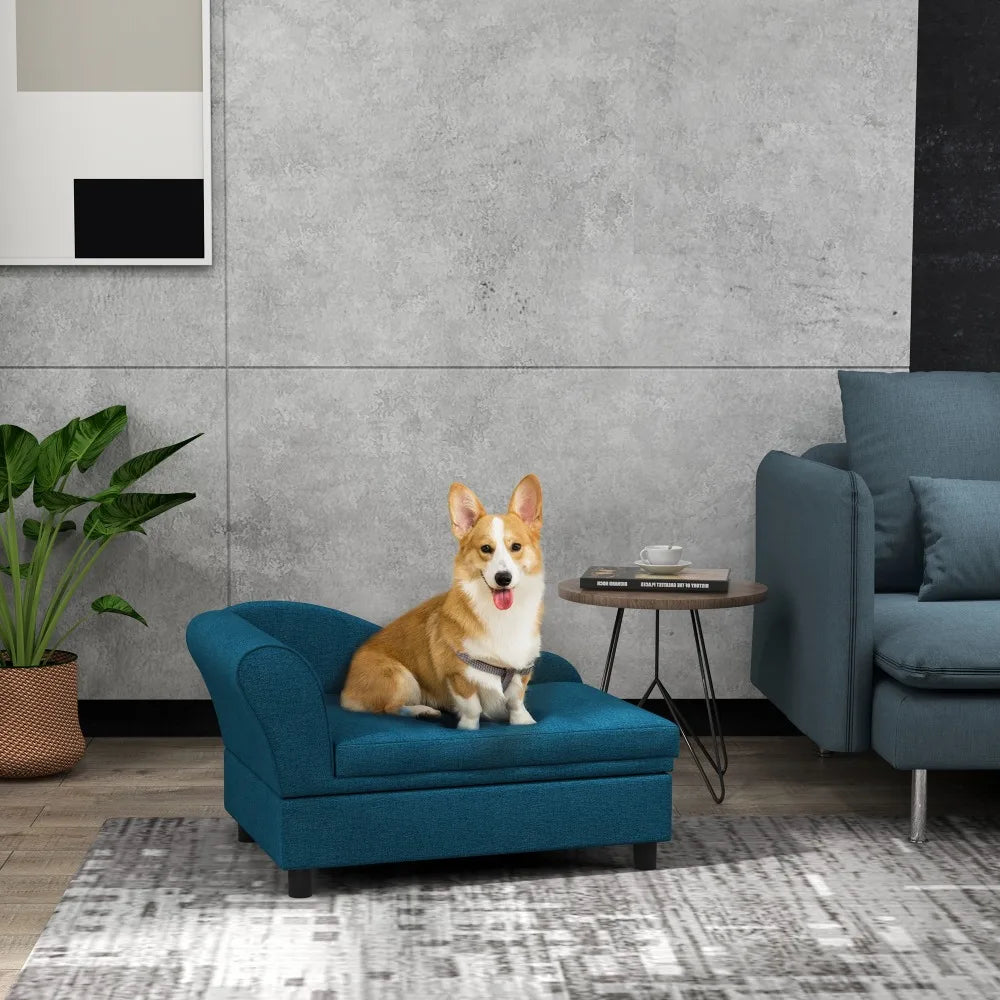 Dog Sofa for Small Medium Dogs with Storage