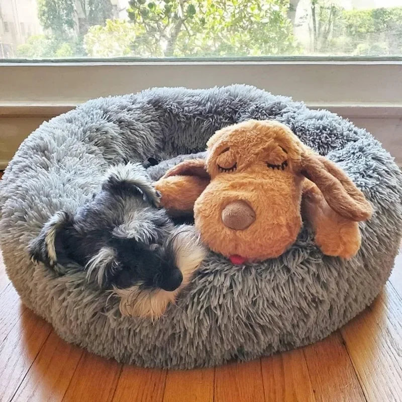 Original Starter Kit for Anxiety Relief and Calming Aid, Biscuit Colored Puppy Included and Pink Toy