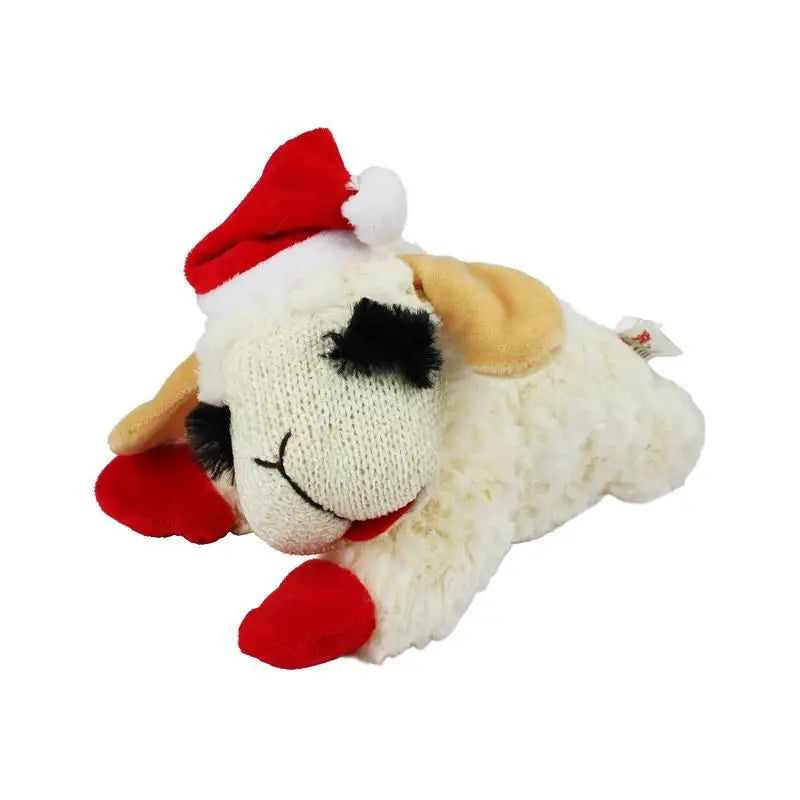 Lamb Chop Plush Dog Toy with Squeaker Interactive Puppy Toy for Small Medium Dogs