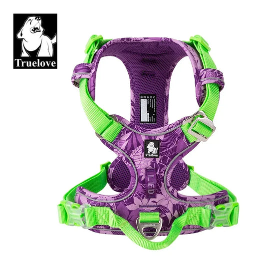 Dog Harness Camouflage Reflective Nylon Special Edition and Upgrade Version Easy to Adjust