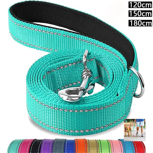 Lead Strap Lease. Night Reflection 1.2/1.5/1.8m Pet Walking Training Leash