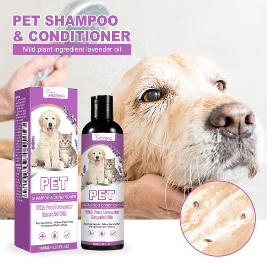 Pet Shampoo Conditioner Softening Relieve Itching Ph Balance Cleaning Dry Skin Relief Pet