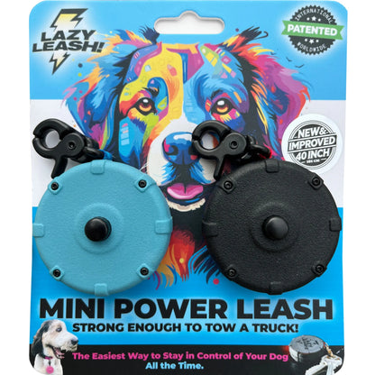Safe & Easy Lightweight Heavy-Duty Wearable Mini Clip-On Adjustable Power Leash! Off-Leash Dog Walking Hiking Training & Travel