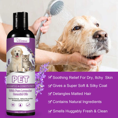 Pet Shampoo Conditioner Softening Relieve Itching Ph Balance Cleaning Dry Skin Relief Pet