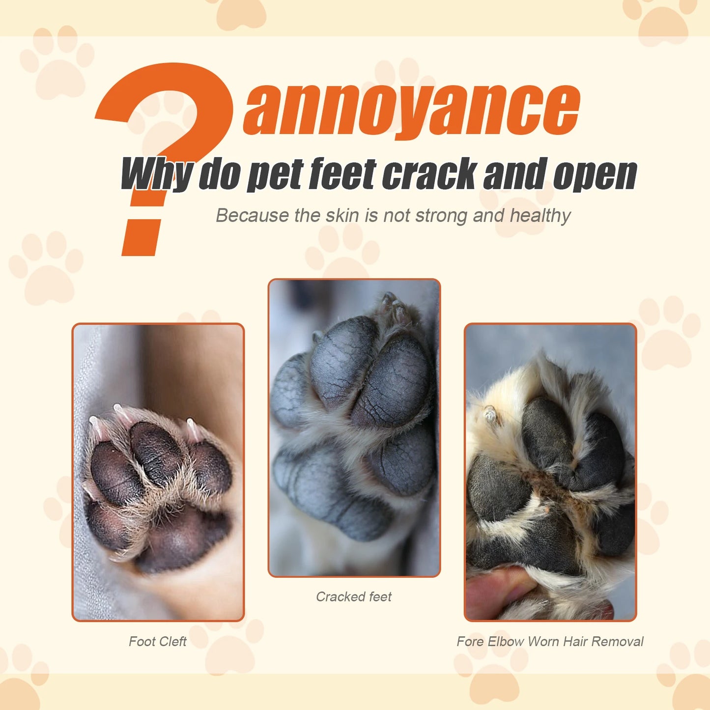 Paw Moisturizing Balm for Cats/Dogs Nourish Nose Protection Cracking Skin Soothe Repair Dryness
