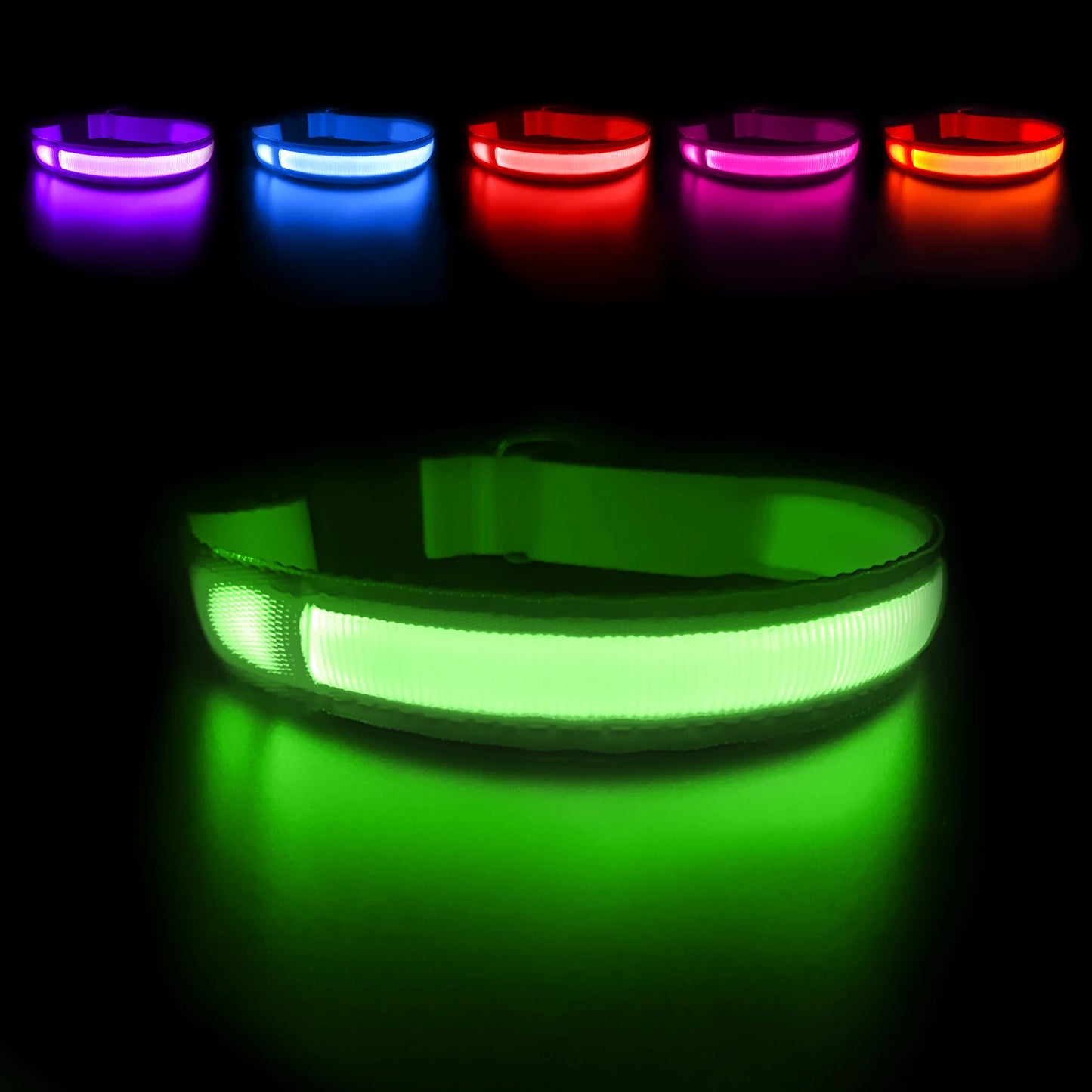 Dog Collar Luminous  Waterproof  Safety Collars dropship