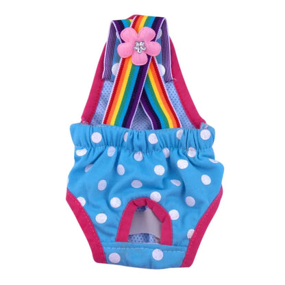 Washable Female Short Panties For Pet Menstruation Underwear Briefs.  Diaper Sanitary Pants.