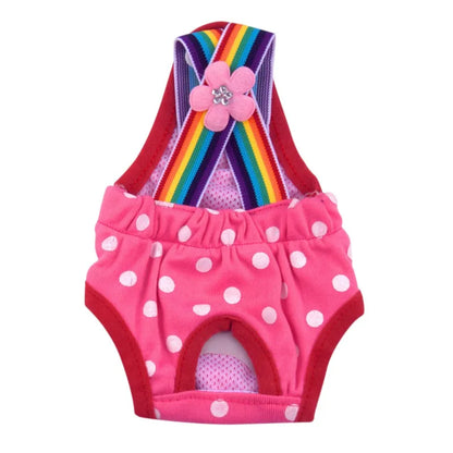 Dots Pet Dog Shorts Diaper Sanitary Physiological Pants Washable Female Short Panties For Pet Menstruation Underwear Briefs