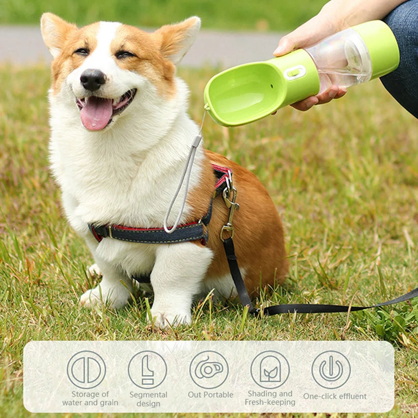 Portable Pet Drinking water Feeder Bowl Outdoor Walking Travel Supplies