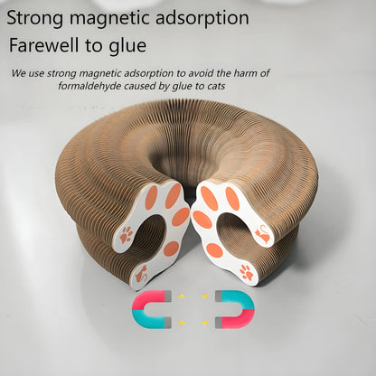 This Cat Scratching Board with Bell is a fun and durable corrugated paper toy for cats. Perfect for interactive play, claw maintenance, and stress relief, it keeps your feline entertained while protecting your furniture.