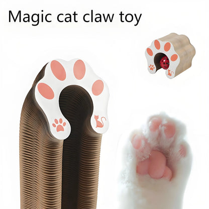 This Cat Scratching Board with Bell is a fun and durable corrugated paper toy for cats. Perfect for interactive play, claw maintenance, and stress relief, it keeps your feline entertained while protecting your furniture.