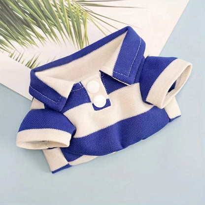Striped T-Shirts for Cats and Dogs - Lightweight Summer Apparel - Two-legged Design