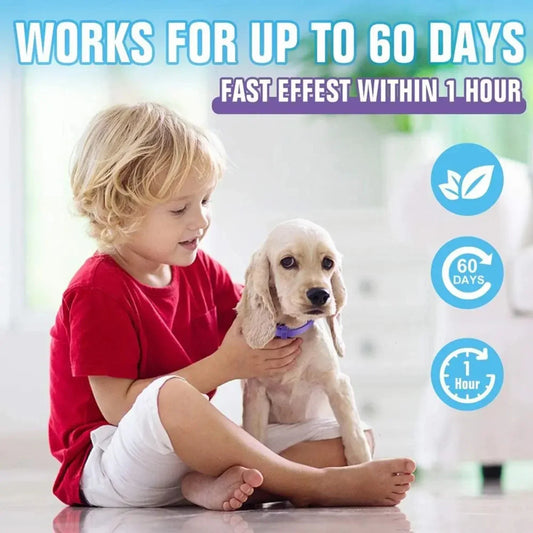 Calming Collar, Anxiety Relief, Stress Reduction, Adjustable Waterproof Dog Cat Necklace