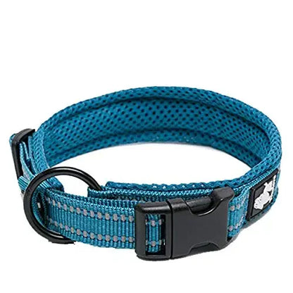 Pet Dog Collar Nylon Adjustable Webbing Padded Soft Reflective Durable Heavy Duty Training Custom Luxury Cat