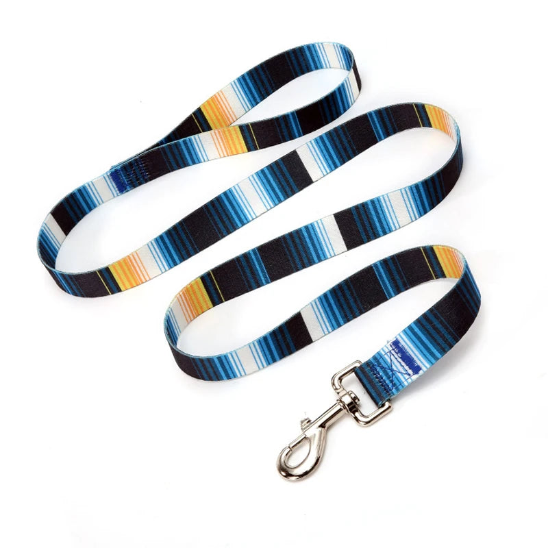 Striped, Pattern Collar Leash Traction rope Pet Cat Harnesses Leads Dog leash