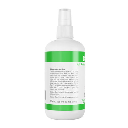 All Natural Pet Odor Eliminator Spray. Dogs Cats Gentle Cleanser Removes Dirt Dander Grime Safe All Pets