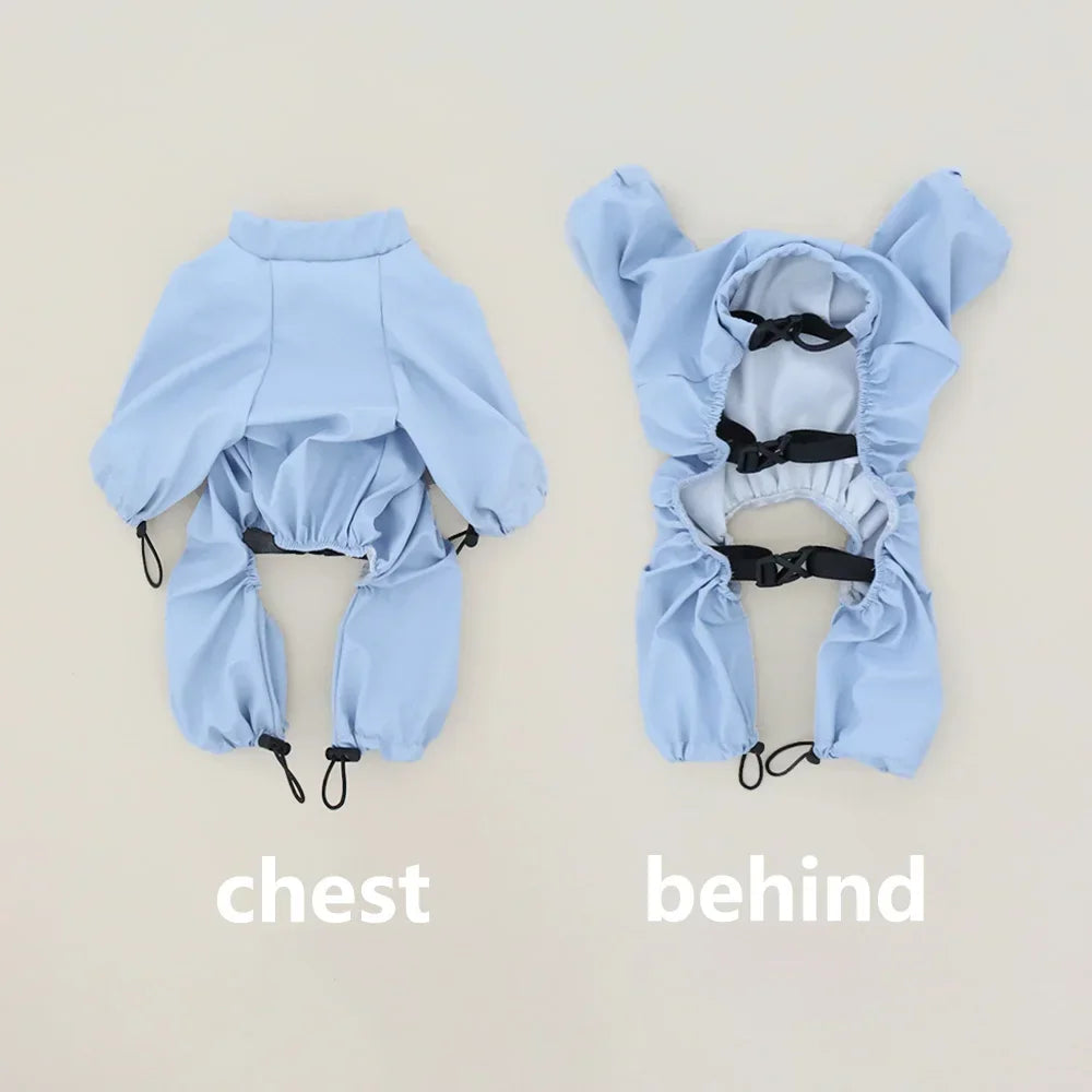 Pet outings insect proof dirt proof waterproof dog clothes four legged bag belly dust proof clothes