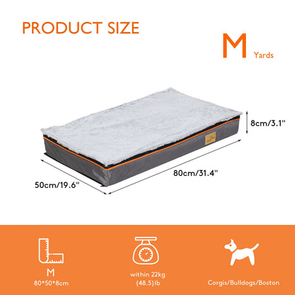 Dog Bed  Large Padded Orthopedic Dog Bed Foam Cushion Pets Pillow Bed with Washable Cover