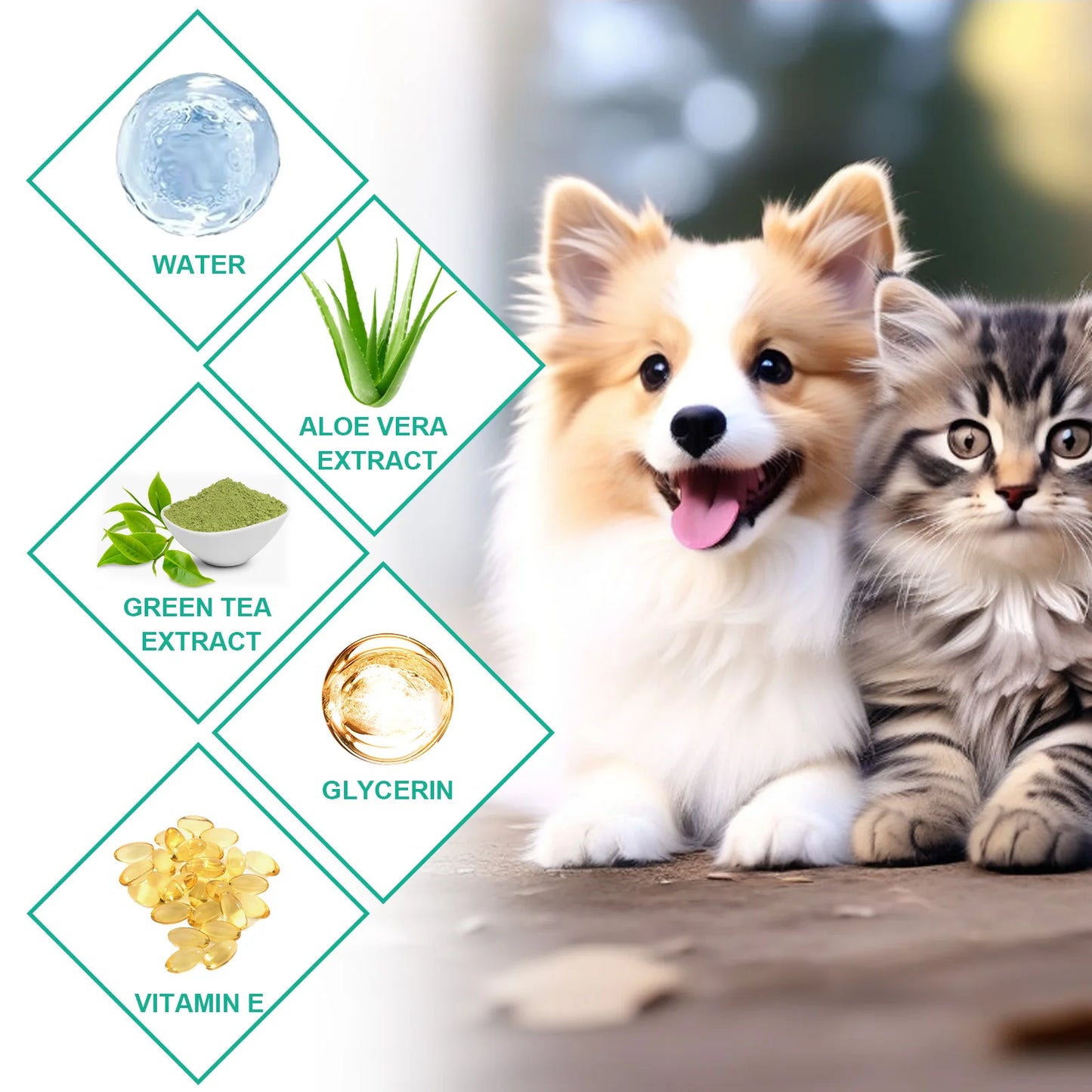 Dog Tooth & Ear Cleaning Wipes, Pet Dental Care Finger Wipes For Dogs &Cats - Reduces Plaque And Freshens Breath(50pcs)