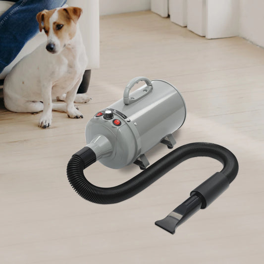 2200W Electric Pets Hair Dryer. Adjustable Wind, Two Temperature Levels, 4 Nozzles Dogs Cats