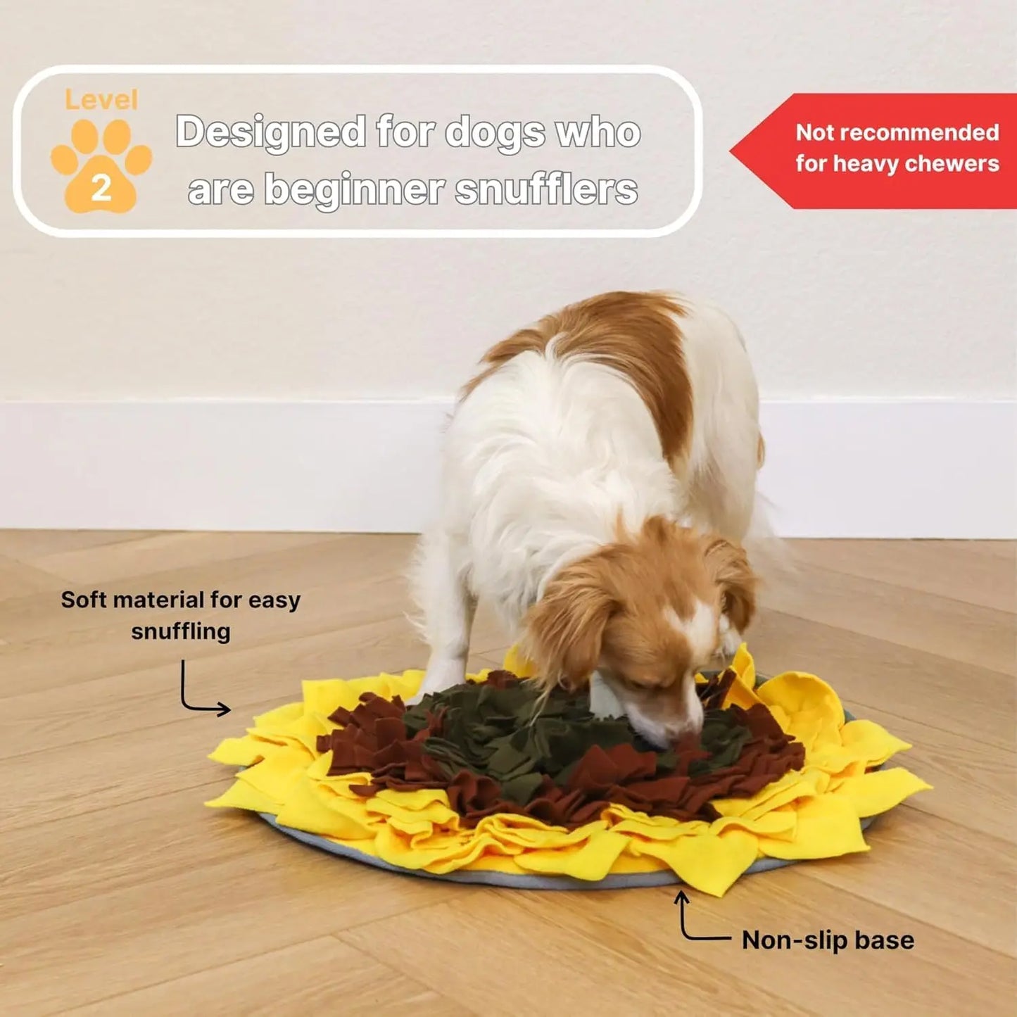 Interactive Puzzle Feeding Mat, Snuffle Mat for Dogs, Foraging Skills