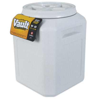 Airtight Pet Food Storage Container, 50lb Capacity, Heavy Duty, HDPE, Lockable Waterproof Sealed Pests Protection