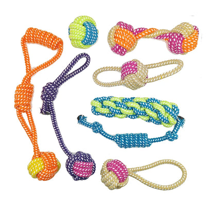 Interactive Cotton Rope Mini Toys.  Ball for Dogs. Chew Toy for Large Small Dogs