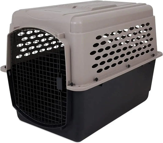 Dog Kennel 40", Taupe & Black, Portable  Portable for Pets 70-90lbs