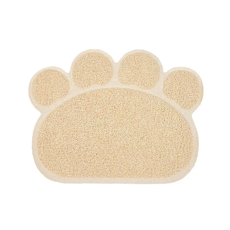 Mat Cute Feeding Dog PVC Dish Bowl Claw-shaped