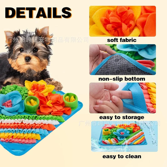 Sniffing Pad Dog And Cat Foraging Toys Indoor Play Eating Mat Relieve Stress Release Energy Treasure Hunting Slow Food
