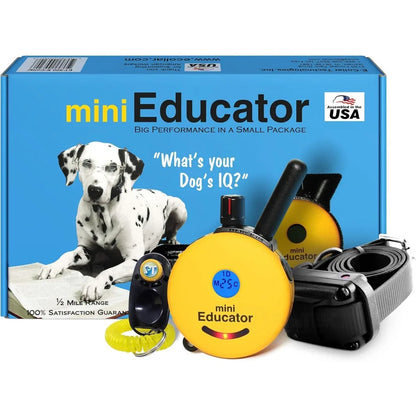 1/2 Mile Remote Waterproof Trainer Mini Educator Remote Training Collar - 100 Training Levels Plus Vibration