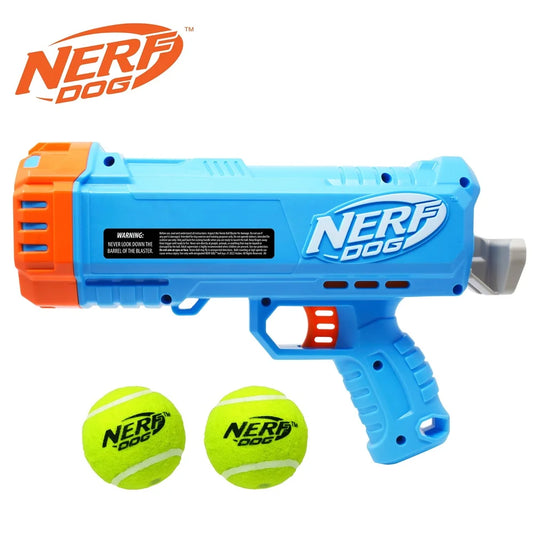 Compact Tennis Ball Launcher Dogs with 2 Balls Hands-Free Pickup Portable 40ft Distance Waterproof Easy Storage