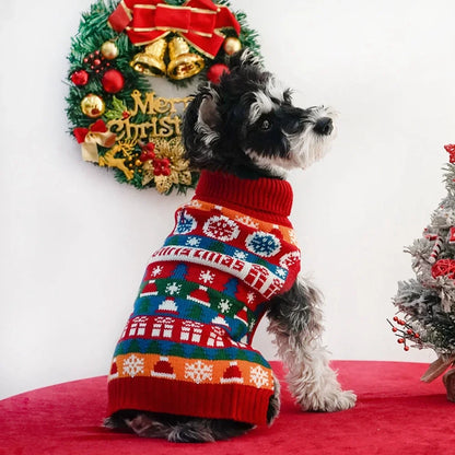 Puppy/Kitten Sweaters for Christmas. Winter Warm Pet Knitwear Clothing for Small Dogs/Cat Costumes