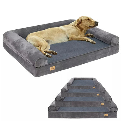 XXXL Large Calming Dog Bed. Orthopedic Memory Foam. Sofa Couch Waterproof Removable Cover Plush Mat