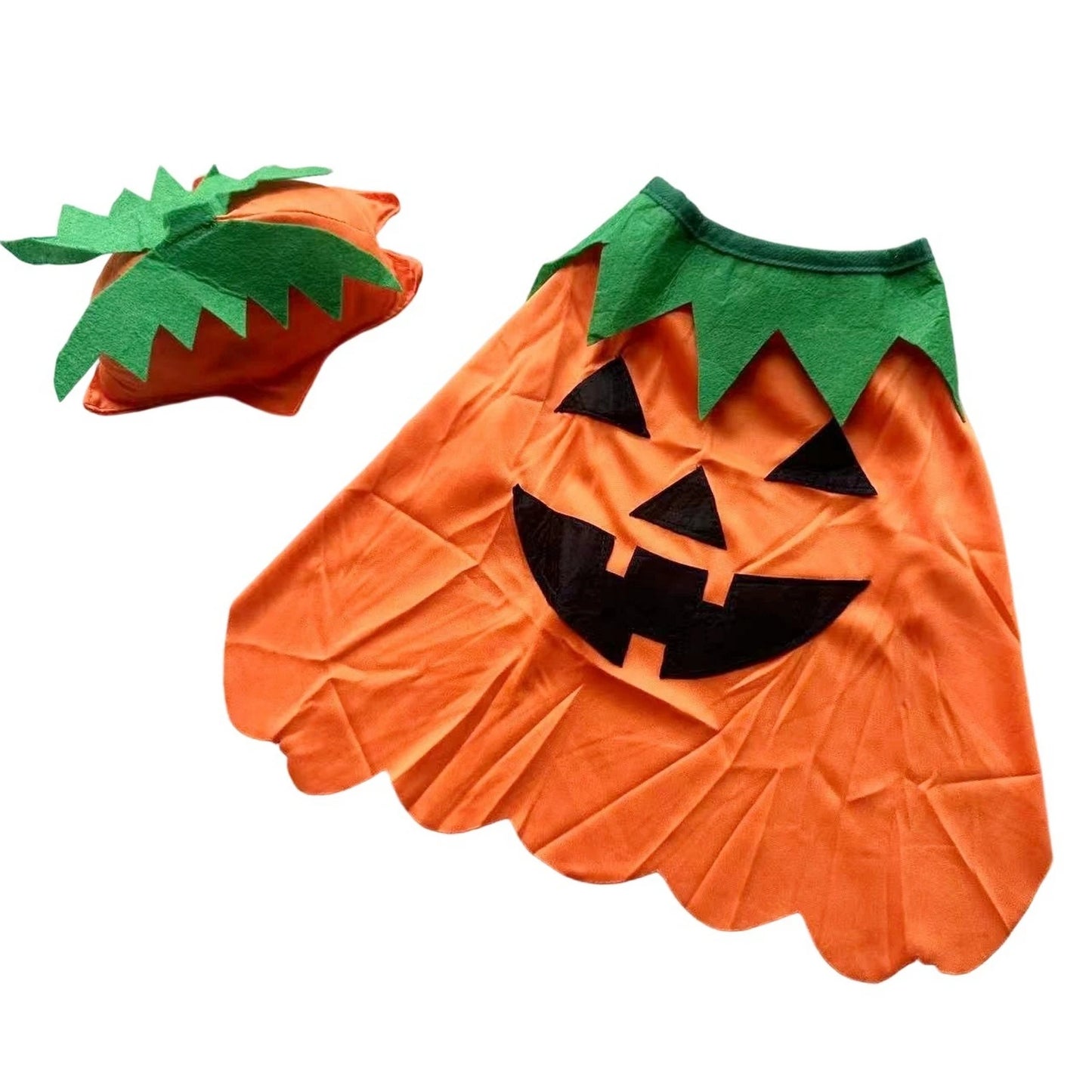2Pcs Halloween Costume Witch Cloak and Hat Set for Small Medium Pets