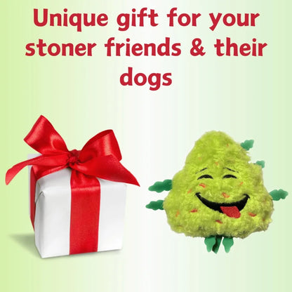 My Name is Bud Funny Squeaky Weed Dog Toy Cute Stuffed Parody
