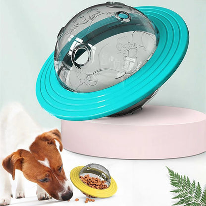 Dog UFO Toy.  Fun Food Ball Two-in-one Flying Disk.  Interactive Improve IQ Toys for Small Medium Big Dogs