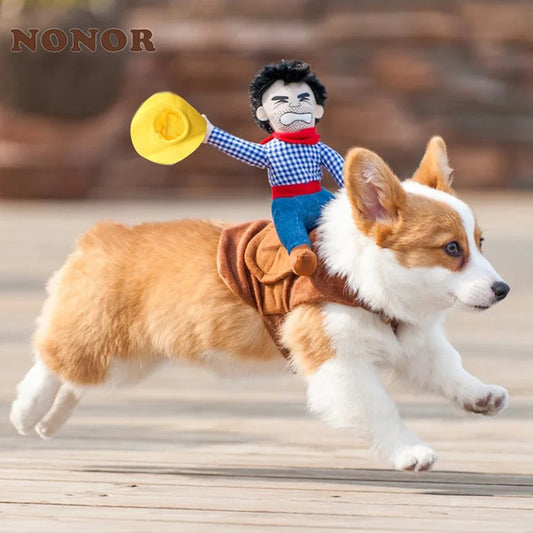 Halloween Party Dog Clothes Funny Cowboy Dressing Up Jacket Coats