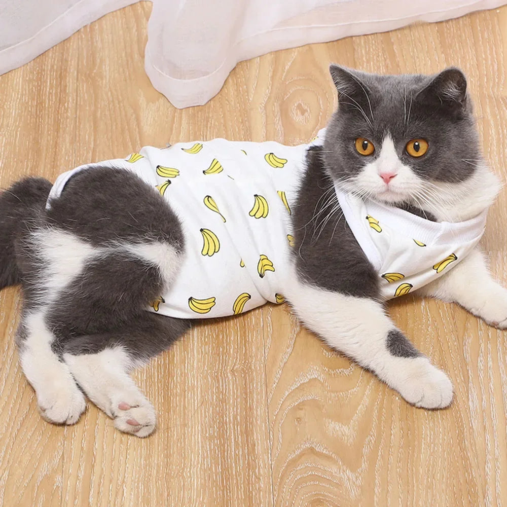 Recovery Suit for Pets E-Collar Alternative, Abdominal Skin Anti Licking Pajamas
