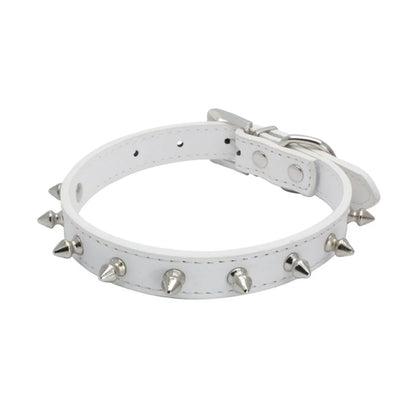 1pc Cool Collar Leather, Spiked Studded, Small Medium Colorful Pets Necklace