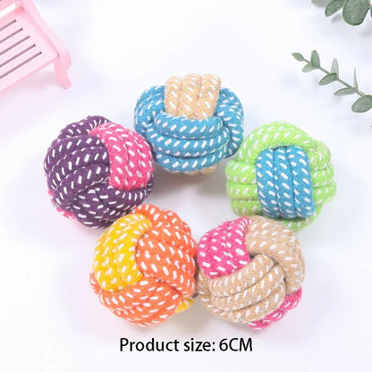Interactive Cotton Rope Mini Toys.  Ball for Dogs. Chew Toy for Large Small Dogs